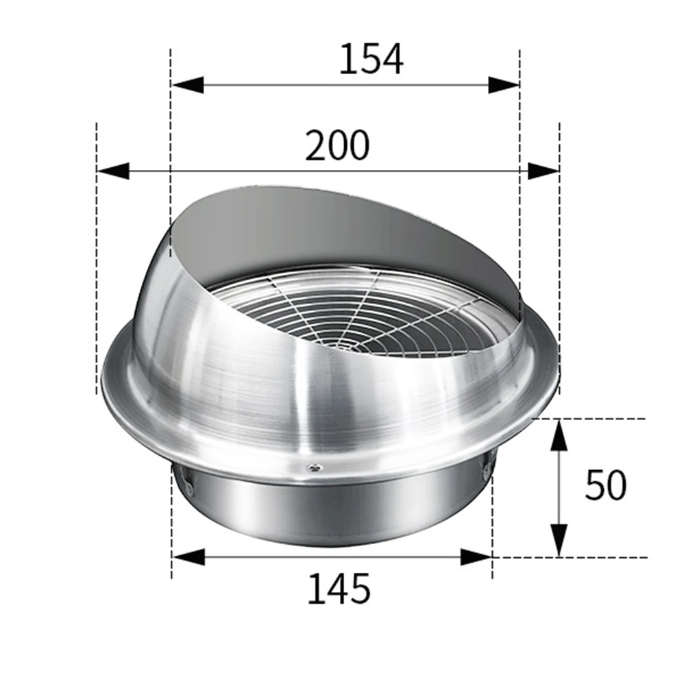Stainless Steel Wall Ceiling Air Vent Ducting Ventilation Exhaust Grille Cover Waterproof Outlet Heating Cooling Vents Cap
Stainless Steel Wall Ceiling Air Vent Ducting Ventilation Exhaust Grille Cover Waterproof Outlet Heating Cooling Vents Cap
