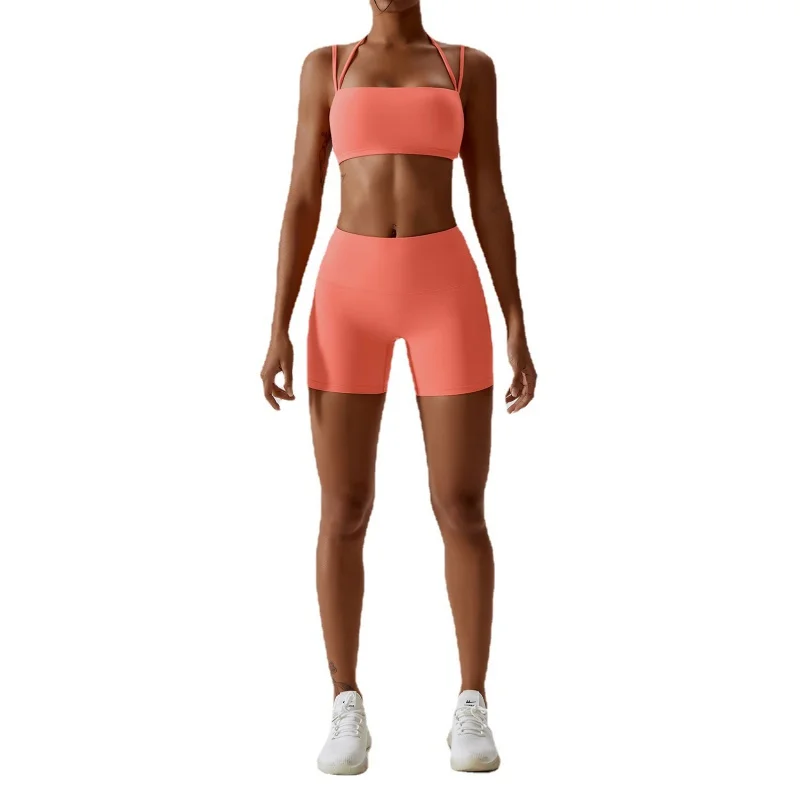 Spring New Nude Yoga Clothes Sling Beauty Back Sports Tight Suit Running Breathable Quick-Drying Workout Clothes8013
Spring New Nude Yoga Clothes Sling Beauty Back Sports Tight Suit Running Breathable Quick-Drying Workout Clothes8013