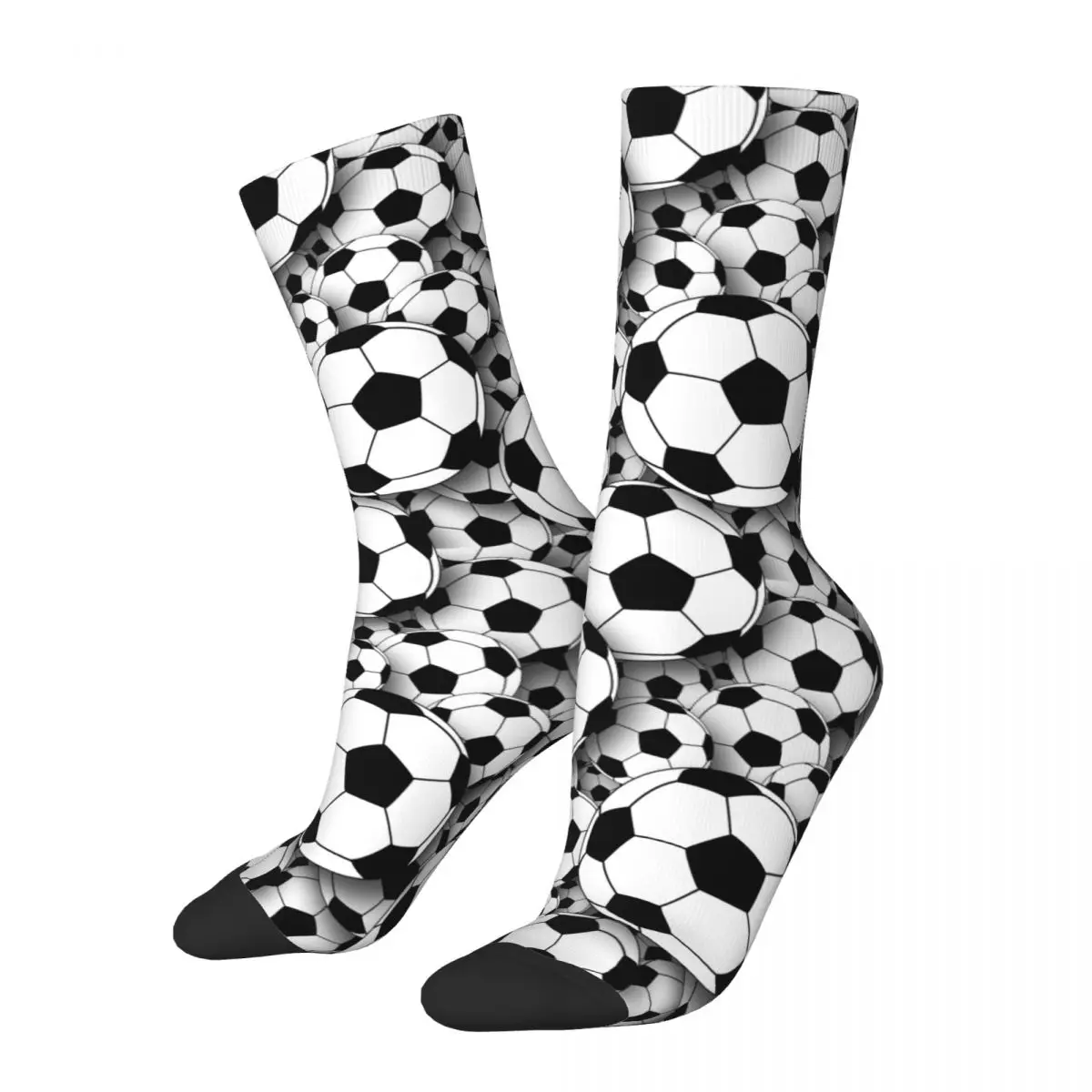 

Счастливые забавные мужские носки, сумасшедшие футбольные носки, спортивные женские спортивные осенне-зимние