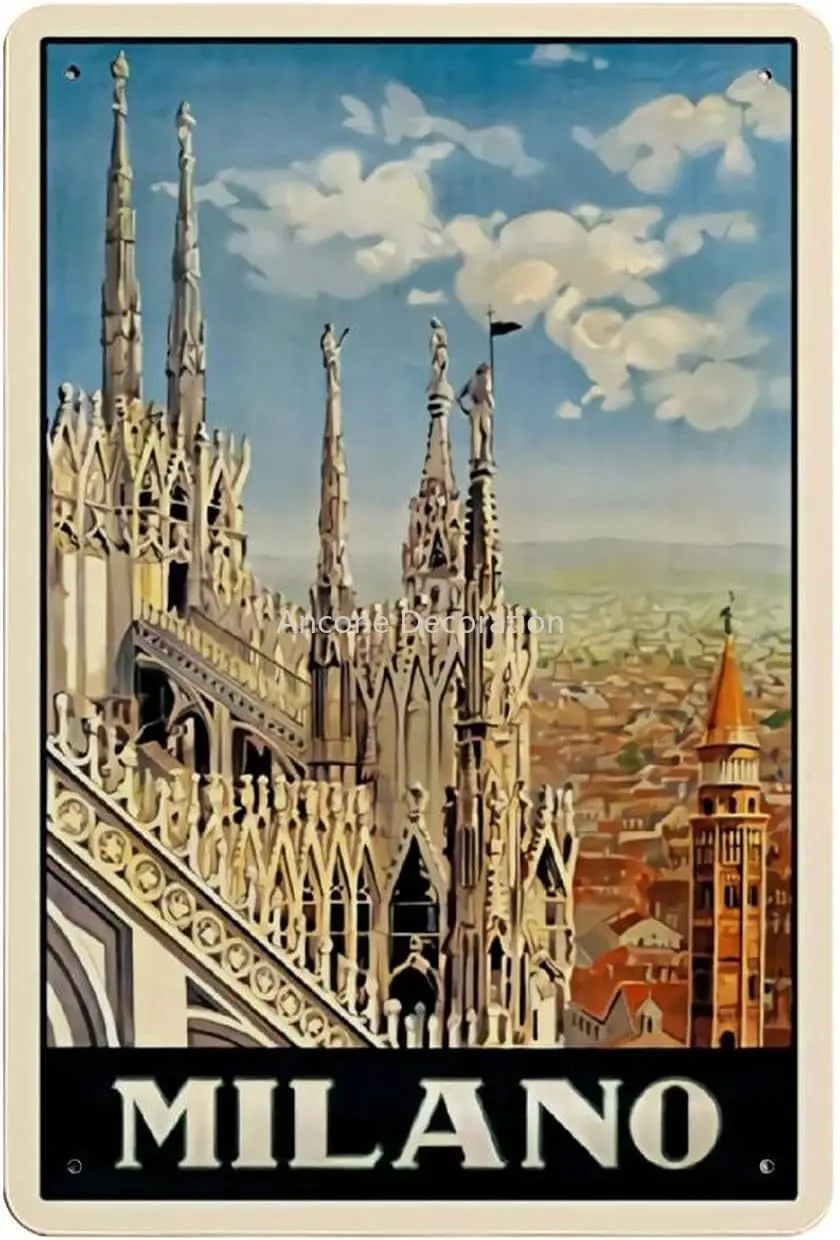 Milano Milan Metal Tin Sign, Vintage Plaque Poster Garage Bar Home Wall Decor 8 X 12 Inches
Milano Milan Metal Tin Sign, Vintage Plaque Poster Garage Bar Home Wall Decor 8 X 12 Inches