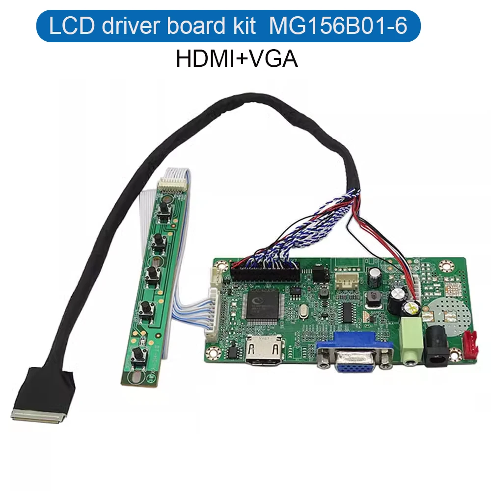 Комплект платы драйвера ЖК-дисплея для CSOT MG1561B01-6 HDMI + VGA сигнала в кабеле lvds + клавиатуре
Комплект платы драйвера ЖК-дисплея для CSOT MG1561B01-6 HDMI + VGA сигнала в кабеле lvds + клавиатуре