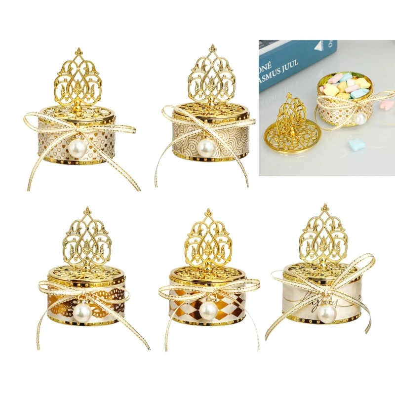 12pc Elegant European Hollow Out Candy Box Wedding Party Gift Boxes for Weddings Parties Delicate Gold Round Storage Box
12pc Elegant European Hollow Out Candy Box Wedding Party Gift Boxes for Weddings Parties Delicate Gold Round Storage Box