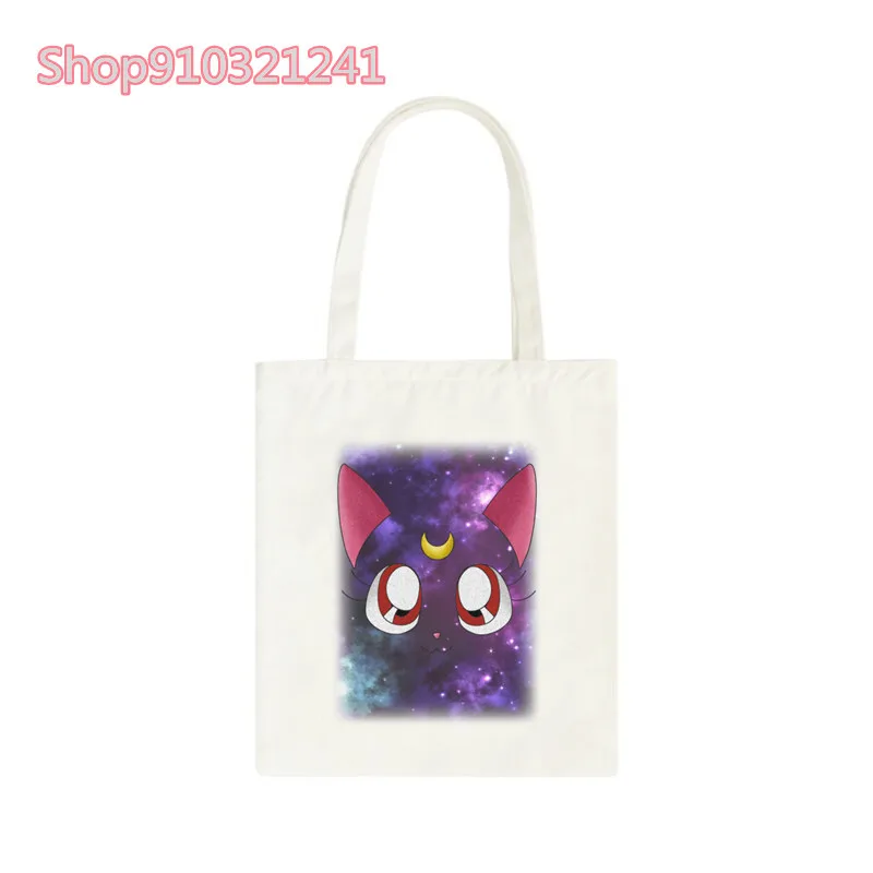 Сумка для покупок Kawaii Moon cat с принтом аниме, многоразовая сумка для продуктов, сумка для покупок, милая мультяшная Холщовая Сумка для женщин, многоразовая сумка
Сумка для покупок Kawaii Moon cat с принтом аниме, многоразовая сумка для продуктов, сумка для покупок, милая мультяшная Холщовая Сумка для женщин, многоразовая сумка