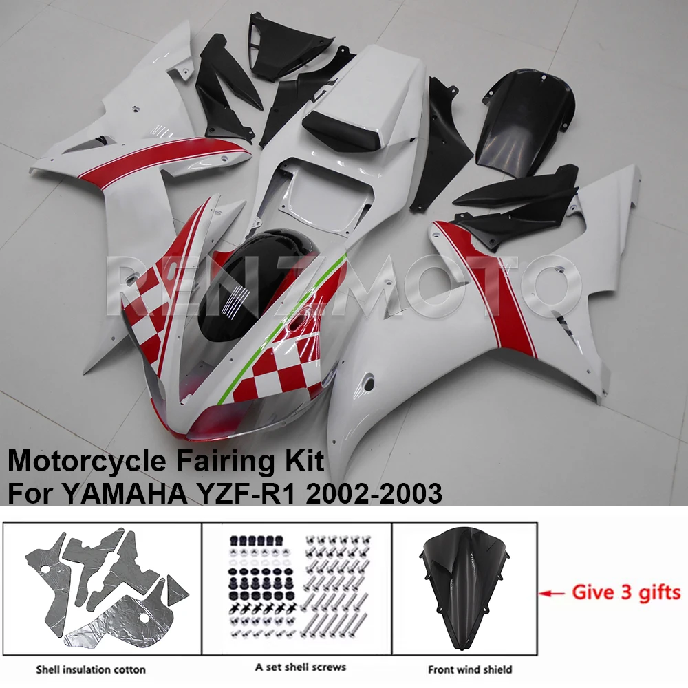 Motorcycle Fairing Set Body Kit Plastic For YAMAHA YZF-R1 YZF R1 2002-2003 Accessories Injection Bodywork Y1003-114a
Motorcycle Fairing Set Body Kit Plastic For YAMAHA YZF-R1 YZF R1 2002-2003 Accessories Injection Bodywork Y1003-114a
