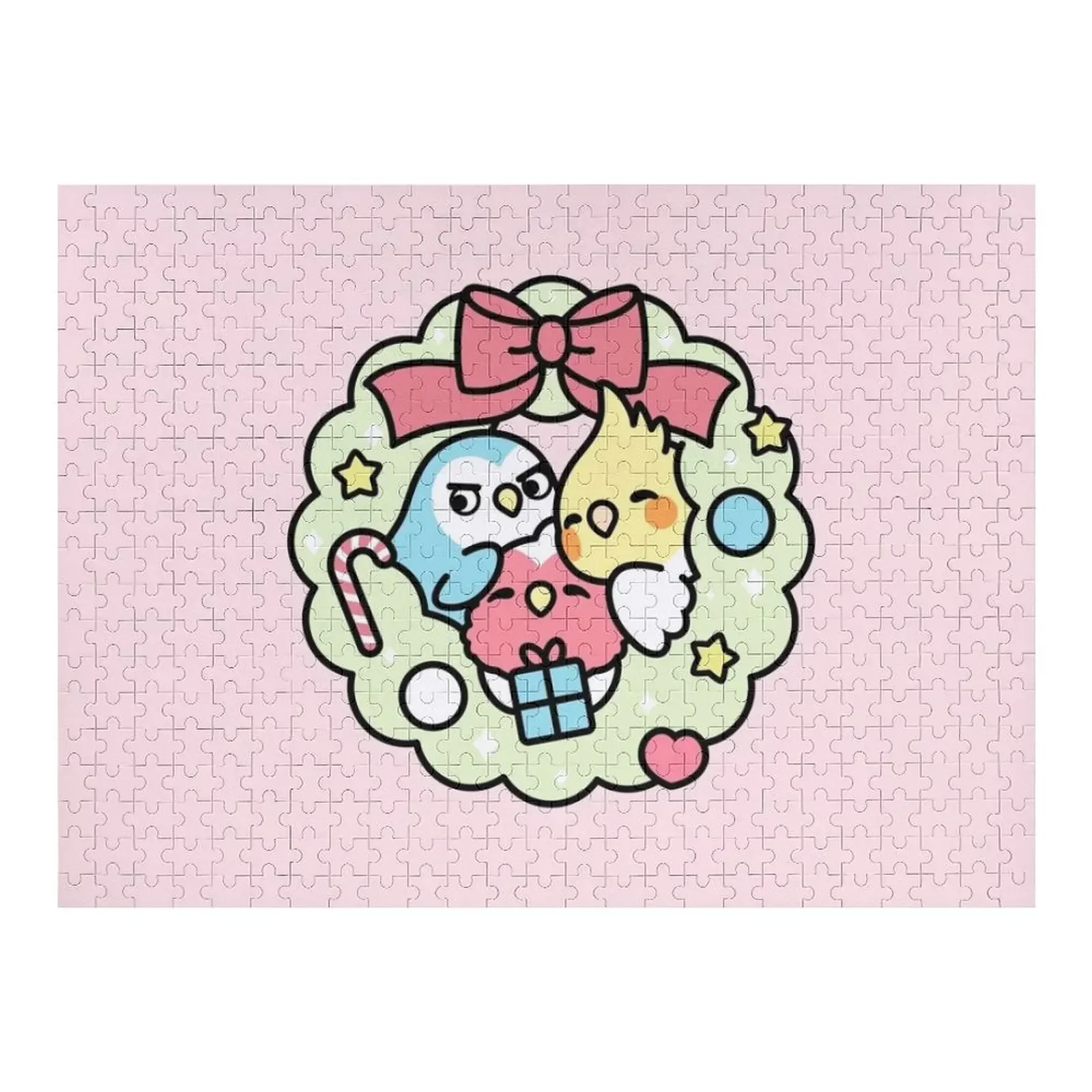 

Chubby Bird Adventures Christmas Wreath Jigsaw Puzzle Personalized Baby Toy Wooden Jigsaws For Adults Puzzle