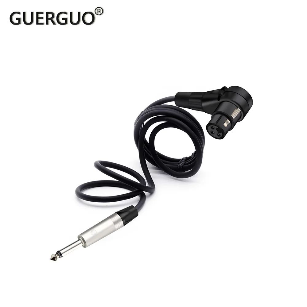 6.35mm Mono Zinc Alloy to 3Pin XLR Connector 90 Degree Right Angle Female Micphone Plug Audio Cable Curved Multi-directional
6.35mm Mono Zinc Alloy to 3Pin XLR Connector 90 Degree Right Angle Female Micphone Plug Audio Cable Curved Multi-directional