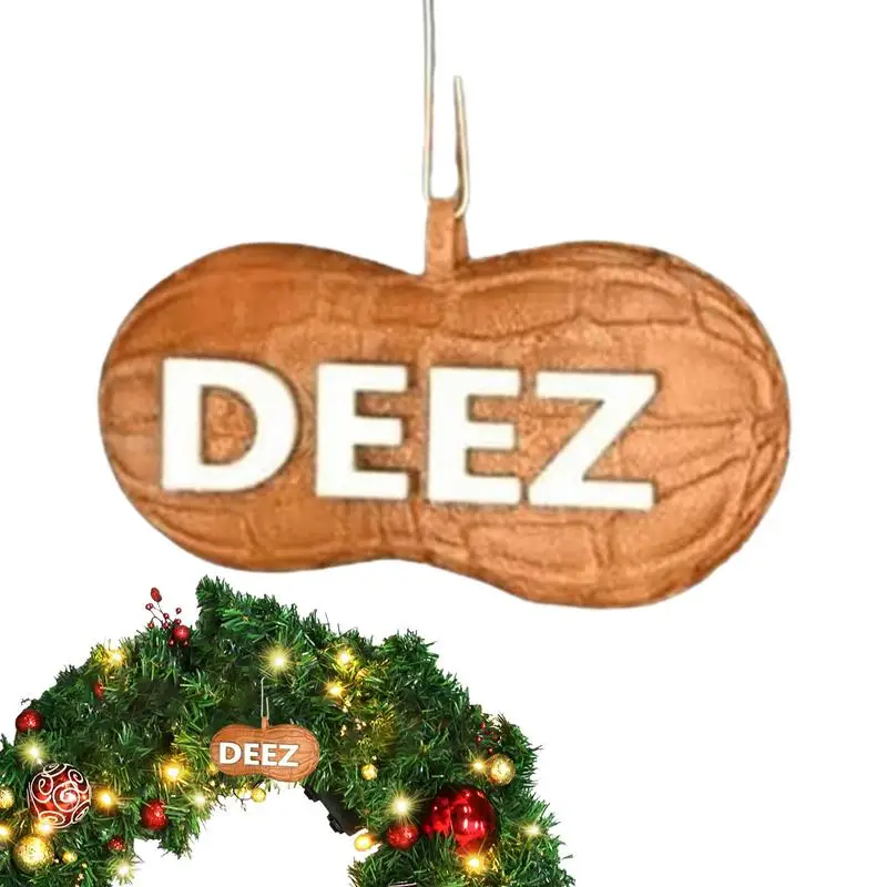 Nut Christmas Ornaments Unique Peanut Hang Ornaments 2D Acrylic Hangable Nut Pendant For Christmas Tree/Wall/Car/Window Decor
Nut Christmas Ornaments Unique Peanut Hang Ornaments 2D Acrylic Hangable Nut Pendant For Christmas Tree/Wall/Car/Window Decor