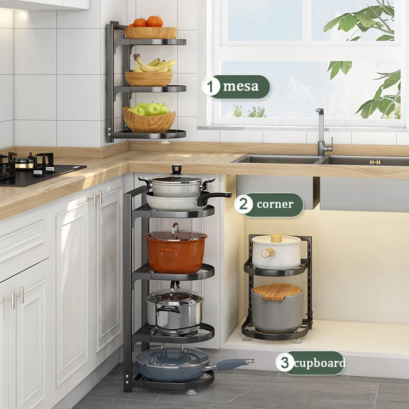 Carbon steel material kitchen shelf Thickened kitchen pot rack pot storage rack multi-layer rack adjustable storage rack
Carbon steel material kitchen shelf Thickened kitchen pot rack pot storage rack multi-layer rack adjustable storage rack