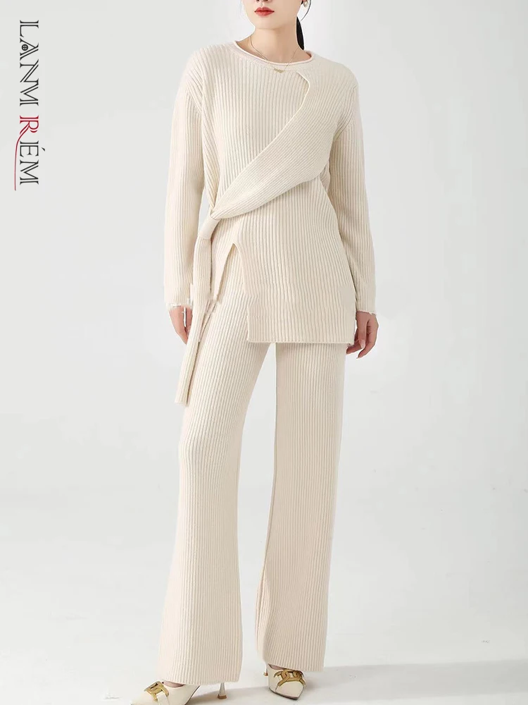LANMREM Fashion Knitted 2 Piece Set Women Solid Irregular Patchwork Sweater High Waist Straight Pants 2023 Winter New 2AA2553
LANMREM Fashion Knitted 2 Piece Set Women Solid Irregular Patchwork Sweater High Waist Straight Pants 2023 Winter New 2AA2553