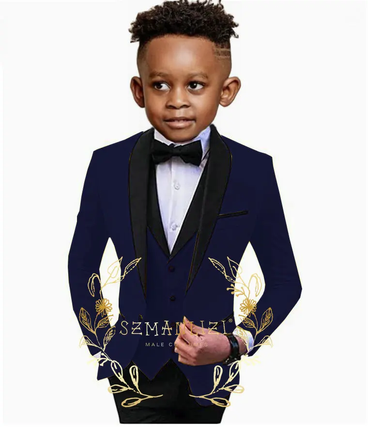 Navy Blue Suit for Boys Jacket Pants Vest 3 Piece Kids Shawl Collar Blazer Set Wedding Child Clothes Slim Fit Outfit
Navy Blue Suit for Boys Jacket Pants Vest 3 Piece Kids Shawl Collar Blazer Set Wedding Child Clothes Slim Fit Outfit