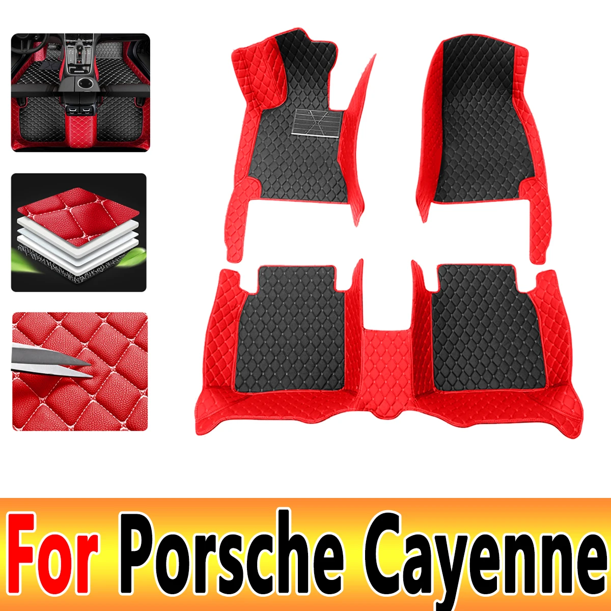 Car floor mats for Porsche Cayenne 2018-2024 23 22 21 20 19 Custom auto foot Pads automobile carpet cover interior accessories
Car floor mats for Porsche Cayenne 2018-2024 23 22 21 20 19 Custom auto foot Pads automobile carpet cover interior accessories