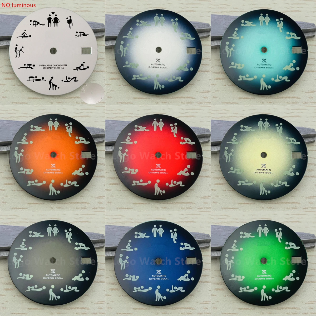 Watch Log Modification Personalized Pattern Dial with A Lettering of 28.5mm S Logo Dial Suitable for NH35 Movement Balck Dial
Watch Log Modification Personalized Pattern Dial with A Lettering of 28.5mm S Logo Dial Suitable for NH35 Movement Balck Dial