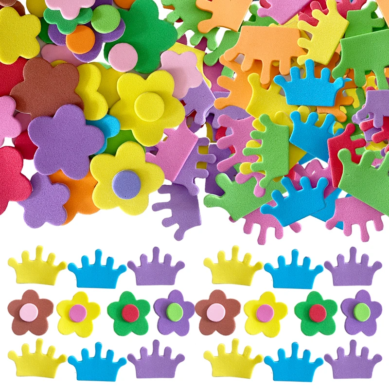 95Pcs Foam EVA Flowers Crown Shapes Self-Adhesive Stickers Princess Birthday Party Girls Room Wall Decor Kids Favor Supplies
95Pcs Foam EVA Flowers Crown Shapes Self-Adhesive Stickers Princess Birthday Party Girls Room Wall Decor Kids Favor Supplies