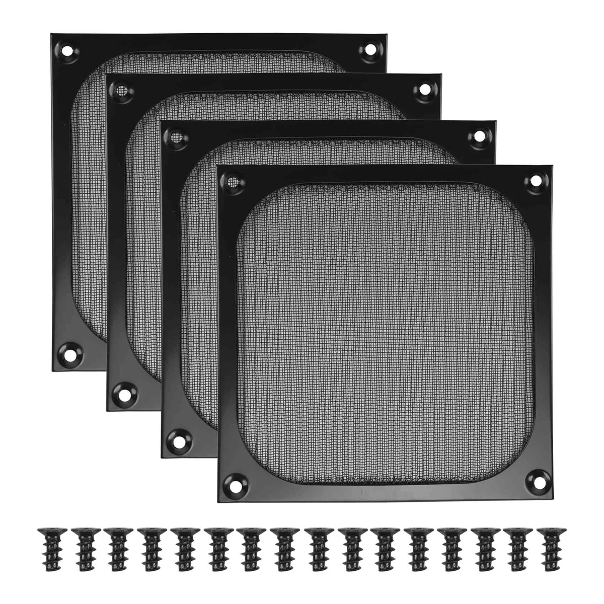 140mm Desktop Computer Case Fan Dust Filter Grills Dustproof Case Cover with Screws, Aluminum Frame Mesh, 4 Pack
140mm Desktop Computer Case Fan Dust Filter Grills Dustproof Case Cover with Screws, Aluminum Frame Mesh, 4 Pack