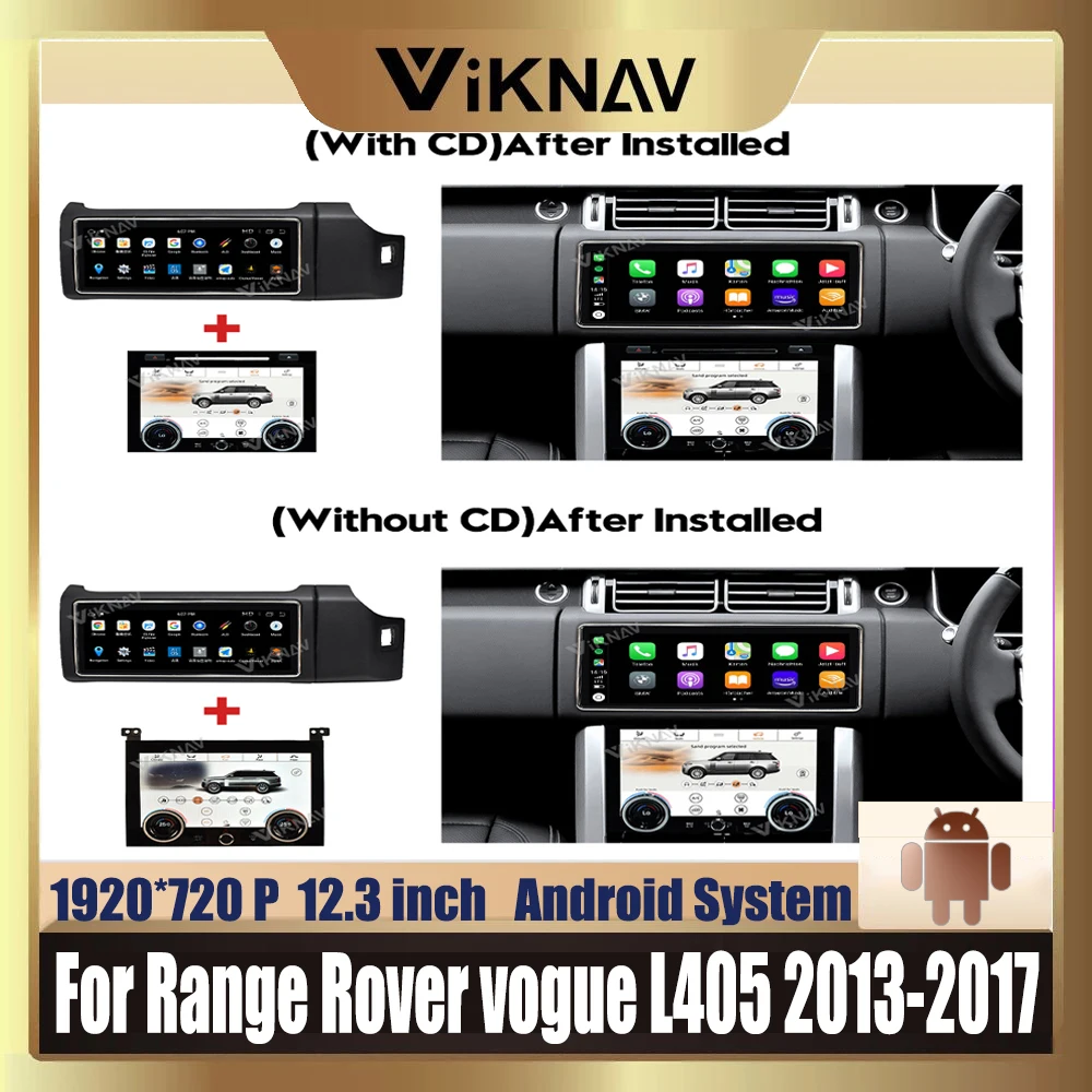 12.3 inch Android car radio For Range Rover vogue L405 2013-2017 Multimedia player carplay with AC Panel Right Hand Driving
12.3 inch Android car radio For Range Rover vogue L405 2013-2017 Multimedia player carplay with AC Panel Right Hand Driving
