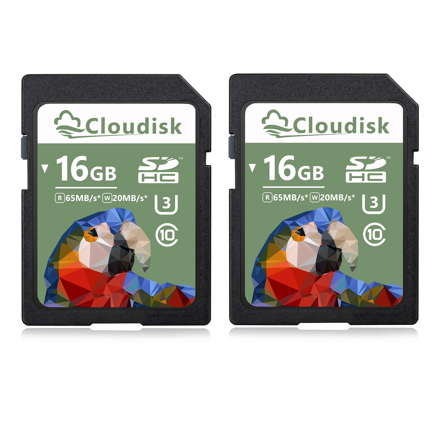 

Cloudisk SD Card 2Pack 16GB 32GB SDHC C10 64GB 128GB SDXC U3 V30 UHS-I SD Flash Memory Card 4GB For Camera Car DV SLR