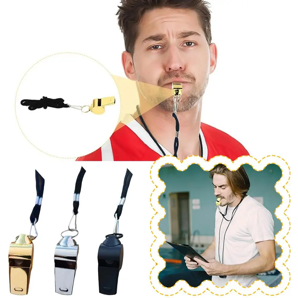 Outdoors Whistle Referee Sport Rugby Stainless Steel Soccer Football School Party Whistles Training Tool Basketball Cheerle U5E1
Outdoors Whistle Referee Sport Rugby Stainless Steel Soccer Football School Party Whistles Training Tool Basketball Cheerle U5E1