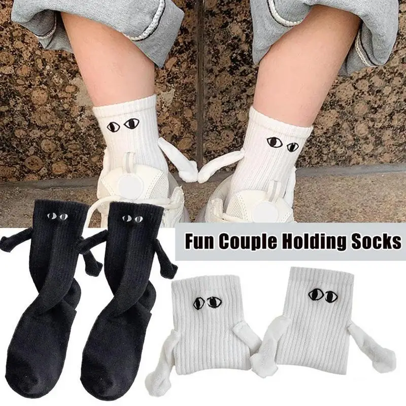 Couple Socks Hand Holding Couple Funny Socks With Eyes Mid Tube Cute Socks Funny Gifts Magnetic Suction 3D Doll Couple Holding
Couple Socks Hand Holding Couple Funny Socks With Eyes Mid Tube Cute Socks Funny Gifts Magnetic Suction 3D Doll Couple Holding