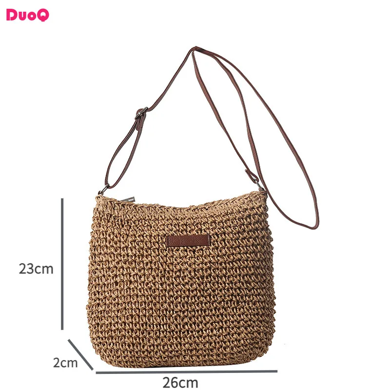Fashionable Women's Summer Grass Weaving Casual Crossbody Bag Beach Vacation Shopping Travel Shoulder Bag Simplicity Elegant
Fashionable Women's Summer Grass Weaving Casual Crossbody Bag Beach Vacation Shopping Travel Shoulder Bag Simplicity Elegant