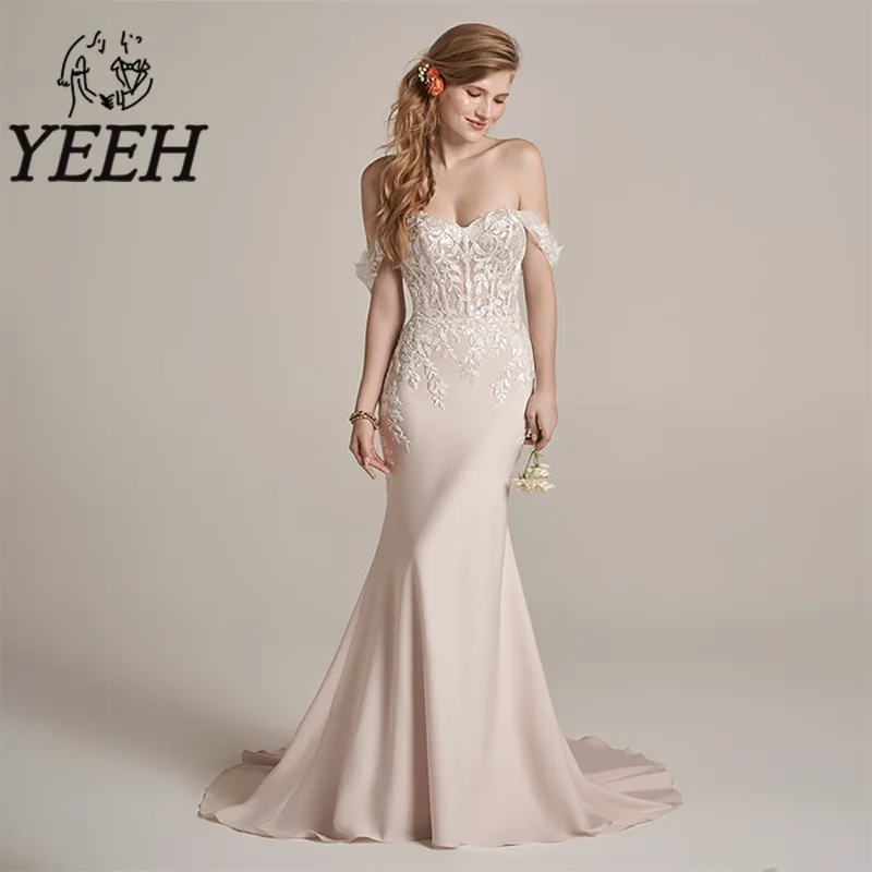 YEEH Lace Appliques Wedding Dress Sweetheart Neckline Bridal Gown Low Back Mermaid Court Train Vestido De Noiva for Bride
YEEH Lace Appliques Wedding Dress Sweetheart Neckline Bridal Gown Low Back Mermaid Court Train Vestido De Noiva for Bride