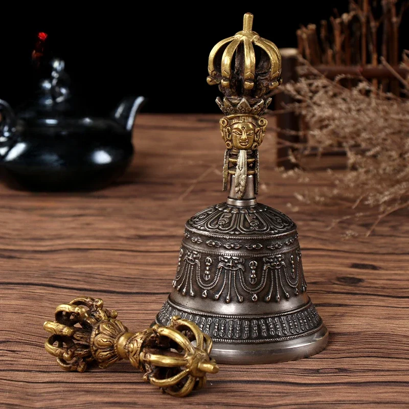 

Copper Handmade Tibetan Bell Meditation Sound Healing Therapy Instruments Orff Diatonic Bells Professional Nepal Tinkle Bell