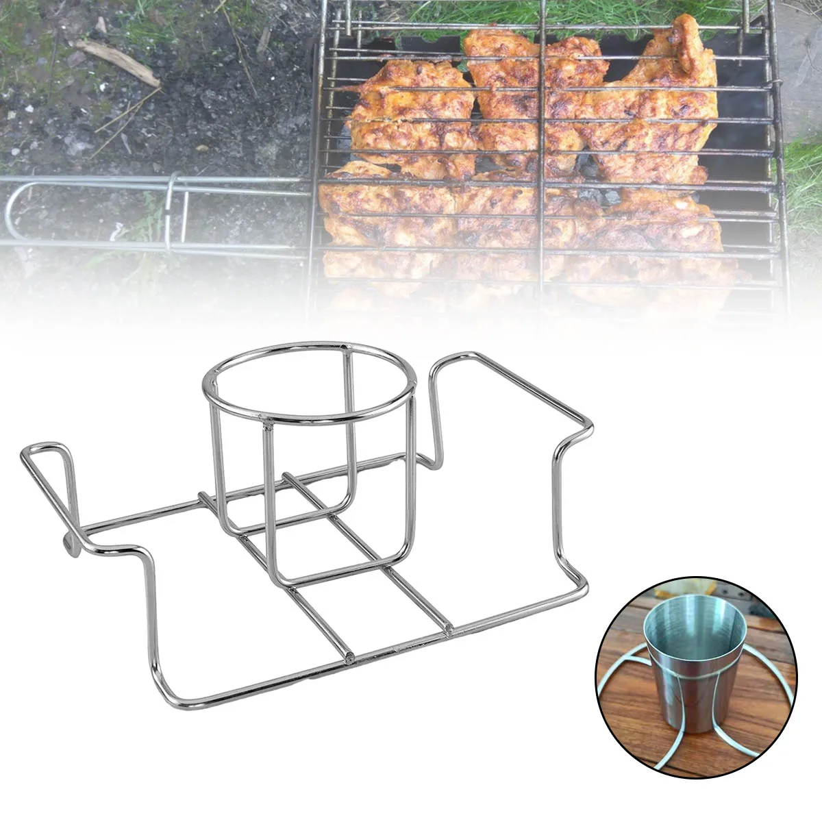 Stainless Steel Beer Can Chicken Stand For Grill Oven Smoker Beer Chicken Rack BBQ Roasting Holder Beer Can Chicken Rack
Stainless Steel Beer Can Chicken Stand For Grill Oven Smoker Beer Chicken Rack BBQ Roasting Holder Beer Can Chicken Rack