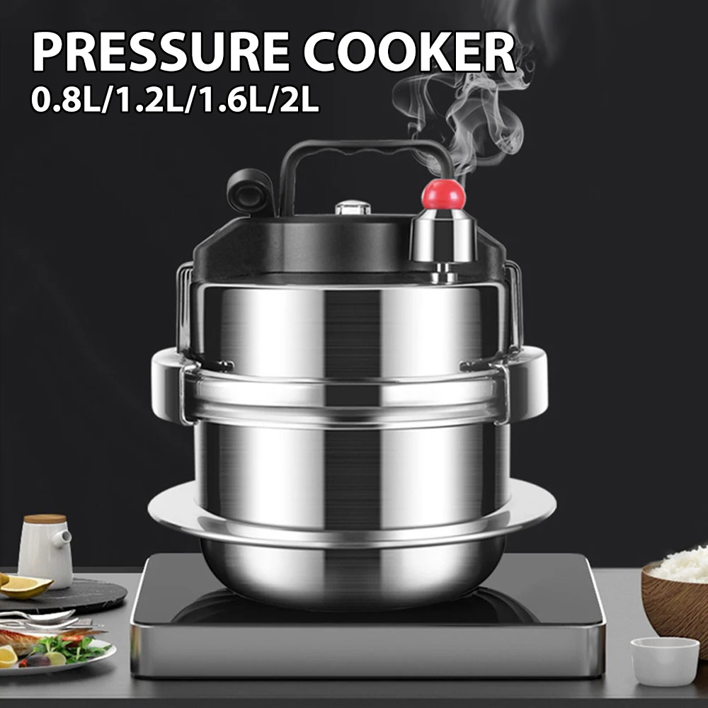0.8-2L Portable Pressure Cooking Pot Stainless Steel Micro Pressure Cooker Outdoor Camping Household 5-minute Quick Cooking Pot
0.8-2L Portable Pressure Cooking Pot Stainless Steel Micro Pressure Cooker Outdoor Camping Household 5-minute Quick Cooking Pot