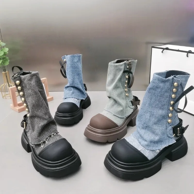 Нишевые дизайнерские ботинки, женские ковбойские ботинки с губчатым подолом, модные Универсальные ботинки средней длины
Нишевые дизайнерские ботинки, женские ковбойские ботинки с губчатым подолом, модные Универсальные ботинки средней длины