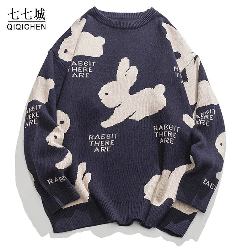 Rabbit Pattern Graphic Sweaters Men Casual Pullover Women Spring Autumn Oversize Japanese Casual Warm Jumper Sweater Unisex New
Rabbit Pattern Graphic Sweaters Men Casual Pullover Women Spring Autumn Oversize Japanese Casual Warm Jumper Sweater Unisex New