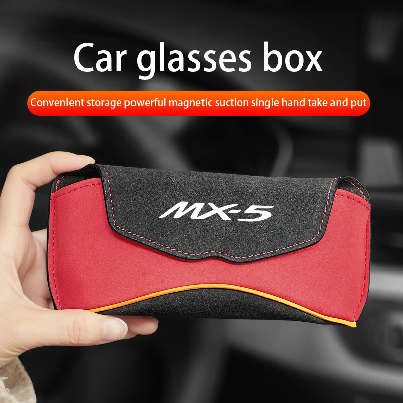 

Auto Sun Visor Glasses Box For Mazda MX-5 MX5 miata Car Sunglasses Holder Multi-function Glasses Clip Bill Clip Car accessories