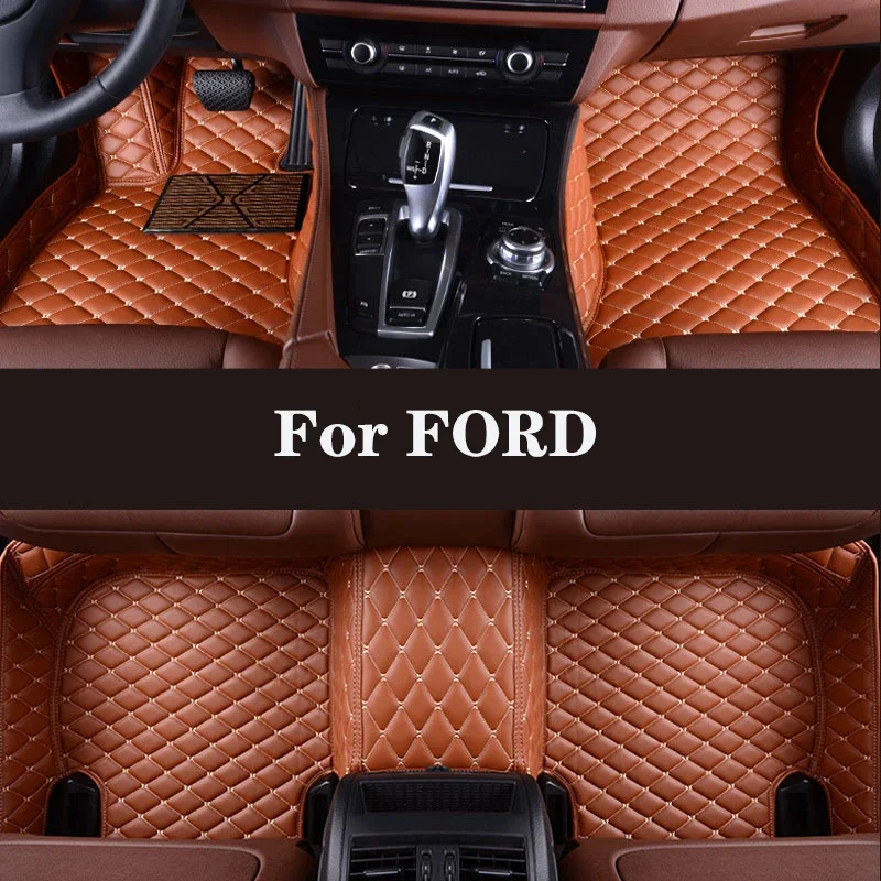 

Full Surround Custom Leather Car Floor Mat For FORD Kuga Escort PUMA Bronco Forte GT Line Thunderbird Flex KA Tierra Auto Parts