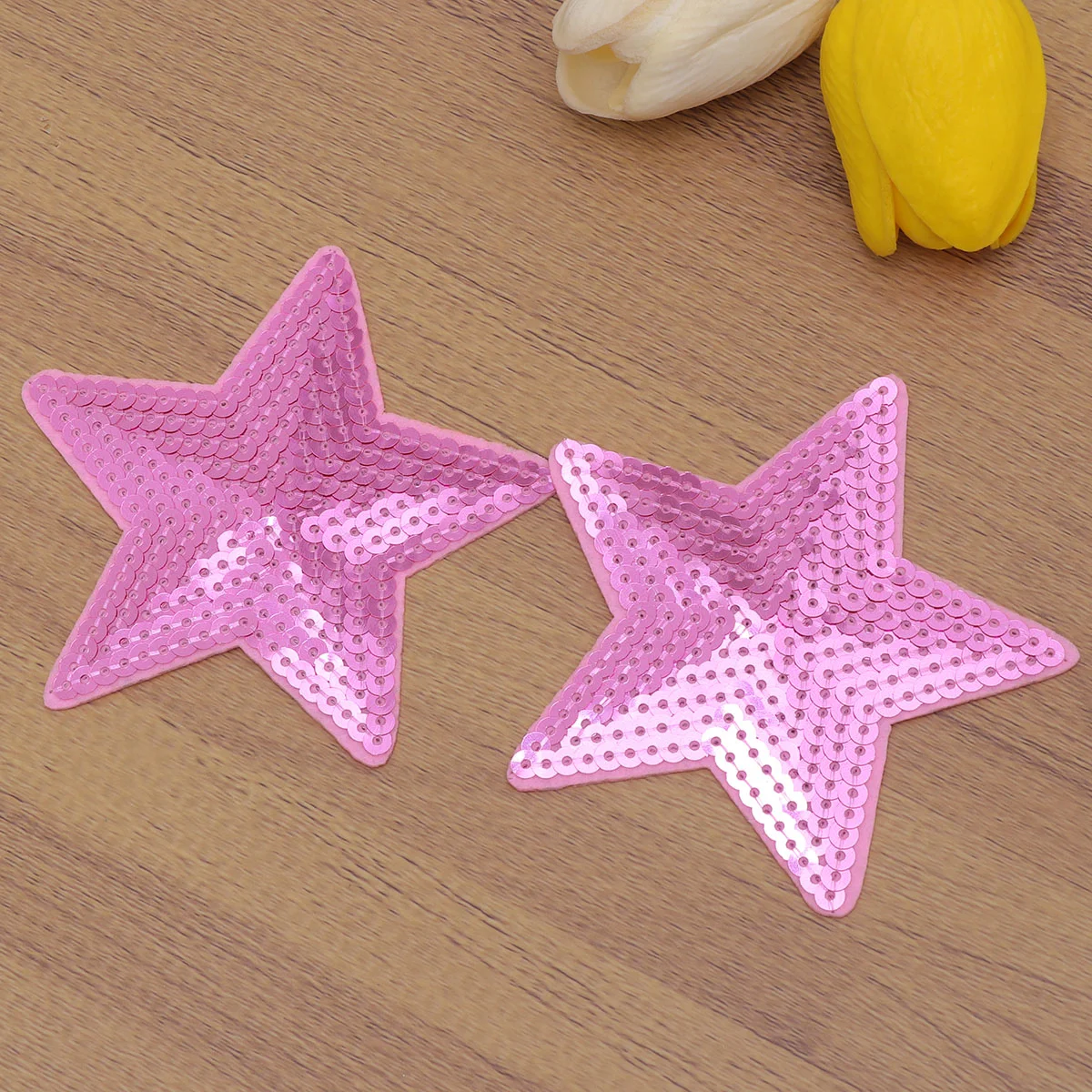 10PC Sequin Embroidered Cloth Stickers DIY Clothing Costumes Accessories Sequins Five-pointed Star Patches (Pink)
10PC Sequin Embroidered Cloth Stickers DIY Clothing Costumes Accessories Sequins Five-pointed Star Patches (Pink)