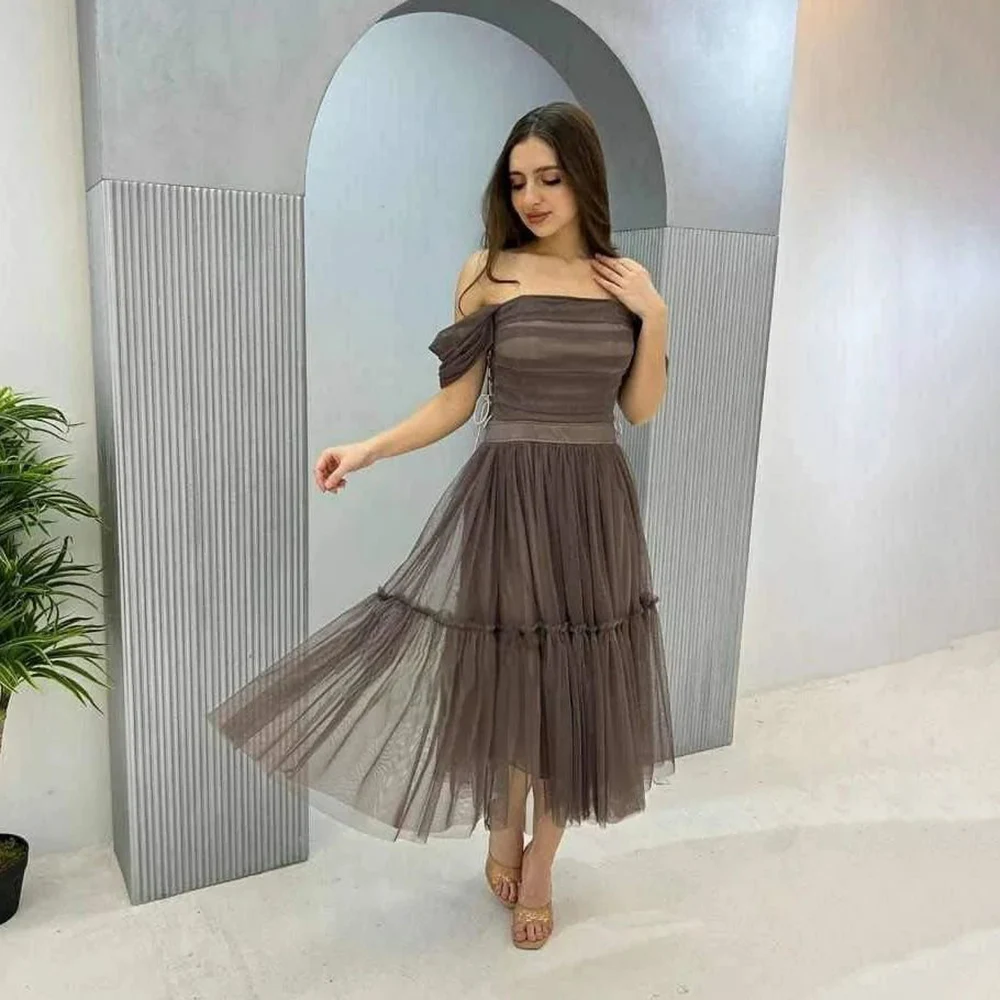OEING Off Shoulder Luxury Formal Evening Dresses Pleat Short Sleeves فساتين سهرة Ankle Length Elegant Prom Gowns Party Women
OEING Off Shoulder Luxury Formal Evening Dresses Pleat Short Sleeves فساتين سهرة Ankle Length Elegant Prom Gowns Party Women