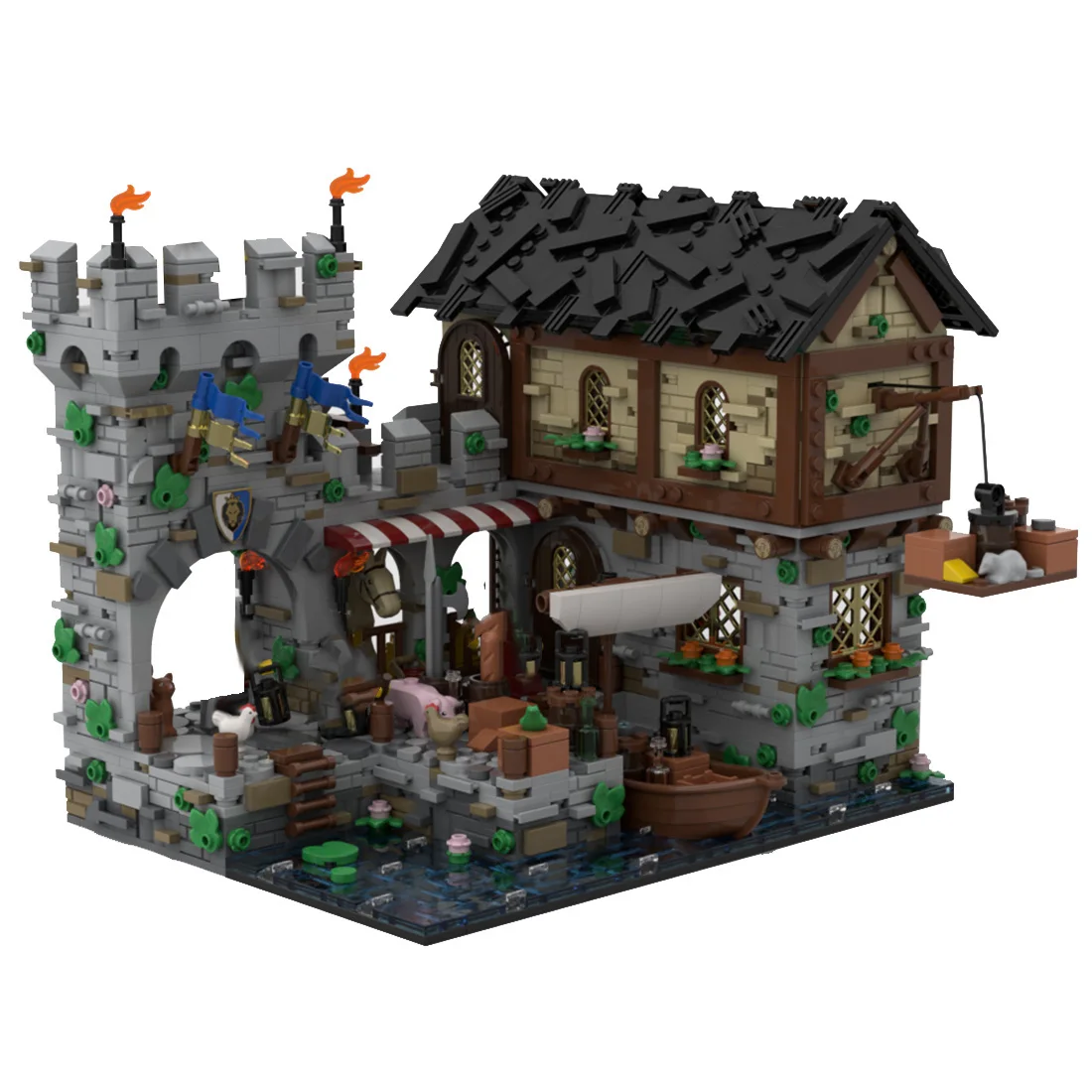 Authorized MOC-124794 Medieval Harbor Castle Pirate Themed MOC Set Toys (2053PCS)
Authorized MOC-124794 Medieval Harbor Castle Pirate Themed MOC Set Toys (2053PCS)