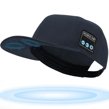 블루투스 스피커 모자 선 바이저 모자, 조정 가능한 야구 모자, 내장 HD 스피커/마이크, 남녀 테니스 달리기 운동 스포츠