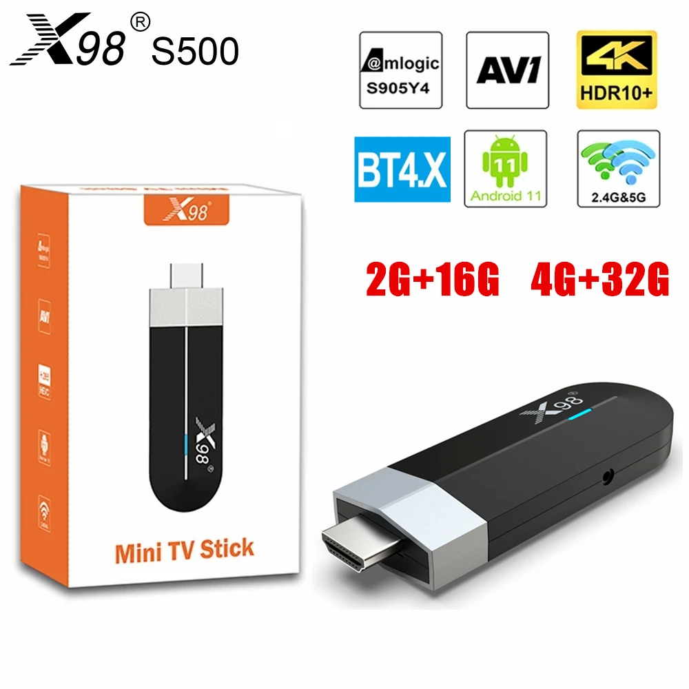ТВ-приставка X98 S500, Android 11, Amlogic S905Y4, 4 ядра, 4 + 32 ГБ, AV1, 4K, 60 кадров в секунду
ТВ-приставка X98 S500, Android 11, Amlogic S905Y4, 4 ядра, 4 + 32 ГБ, AV1, 4K, 60 кадров в секунду