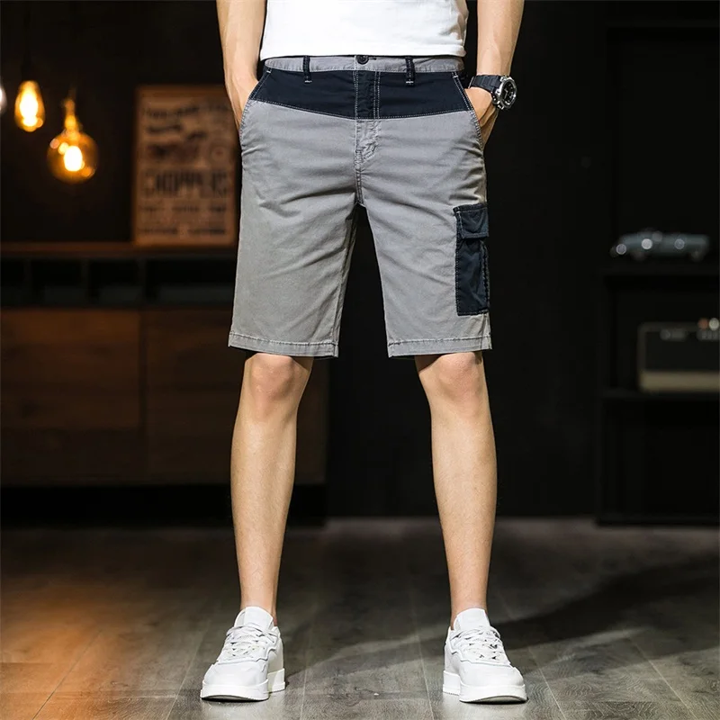 Summer Casual Straight Cotton Shorts Classic Fashion Short Pants Patchwork Cargo Shorts Patch Pocket Male Brand Gray Red Green
Summer Casual Straight Cotton Shorts Classic Fashion Short Pants Patchwork Cargo Shorts Patch Pocket Male Brand Gray Red Green