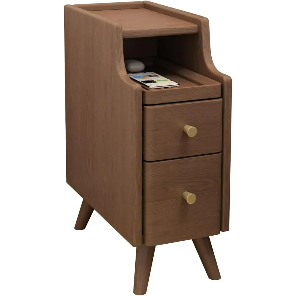 Nightstand with 2 Drawers, Solid Wood NightStand, Walnut end Table for Bedroom, Closet, College Dorm, Beside table (Brown)
Nightstand with 2 Drawers, Solid Wood NightStand, Walnut end Table for Bedroom, Closet, College Dorm, Beside table (Brown)