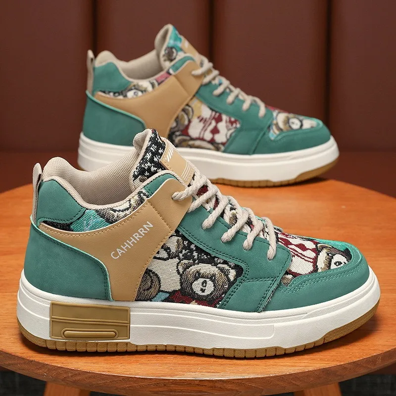 Кеды мужские с высоким верхом, универсальные холщовые кроссовки на толстой подошве, на шнуровке, повседневные, для скейтборда, тенниса, 2024
Кеды мужские с высоким верхом, универсальные холщовые кроссовки на толстой подошве, на шнуровке, повседневные, для скейтборда, тенниса, 2024