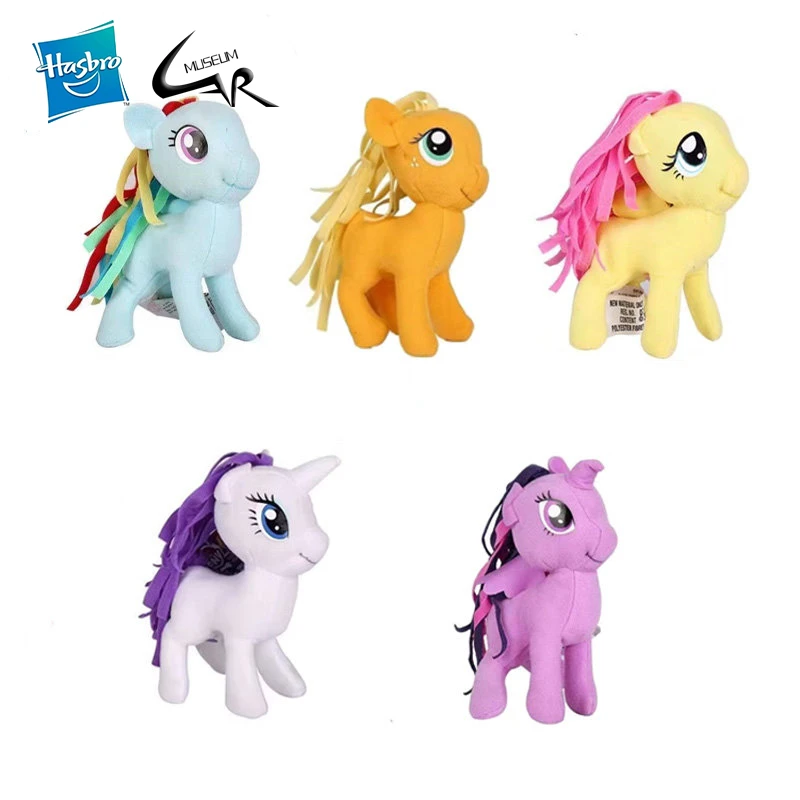 

Hasbro My Little Pony Twilight Sparkle Rainbow Dash Applejack Rarity Animal Figures Cartoon Plush Toys Cute Doll Gift for Kids