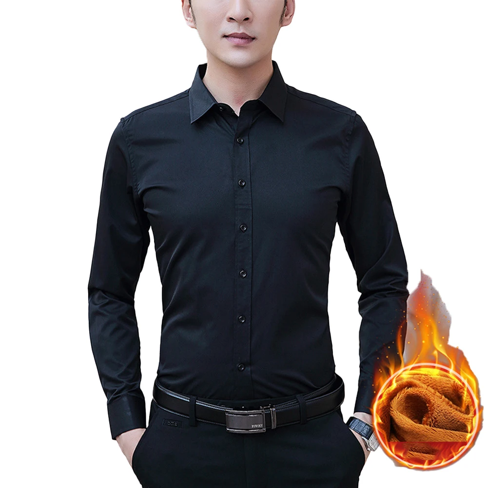 Plush Lining Shirt Shirt Polyester Regular Relaxed Dress Shirt Business Solid Color Button Down Wedding Casual
Plush Lining Shirt Shirt Polyester Regular Relaxed Dress Shirt Business Solid Color Button Down Wedding Casual