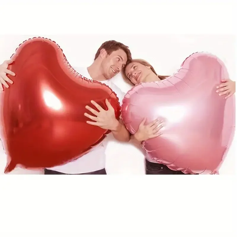 

1pcs 32 Inch Large Love Heart Shape Aluminum Foil Balloons for Valentines Day Birthday Party Helium Balloon Wedding Decoration