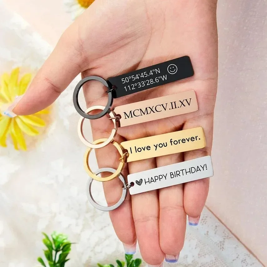 Personalized One Side Cute Couple Keychain Gift for Boyfriend Girlfriend Men Women Key Chains Gifts for Dad Son Key Accessories
Personalized One Side Cute Couple Keychain Gift for Boyfriend Girlfriend Men Women Key Chains Gifts for Dad Son Key Accessories