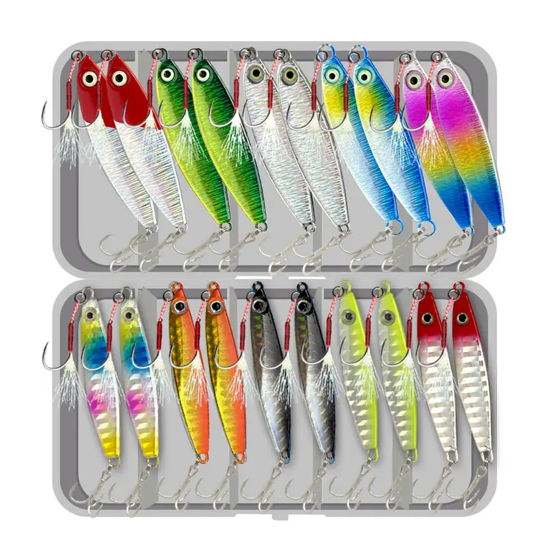 10 iron plate hooks Lure bait set far-throw mackerel Spanish mackerel Bigmouth freshwater seawater universal bait
10 iron plate hooks Lure bait set far-throw mackerel Spanish mackerel Bigmouth freshwater seawater universal bait