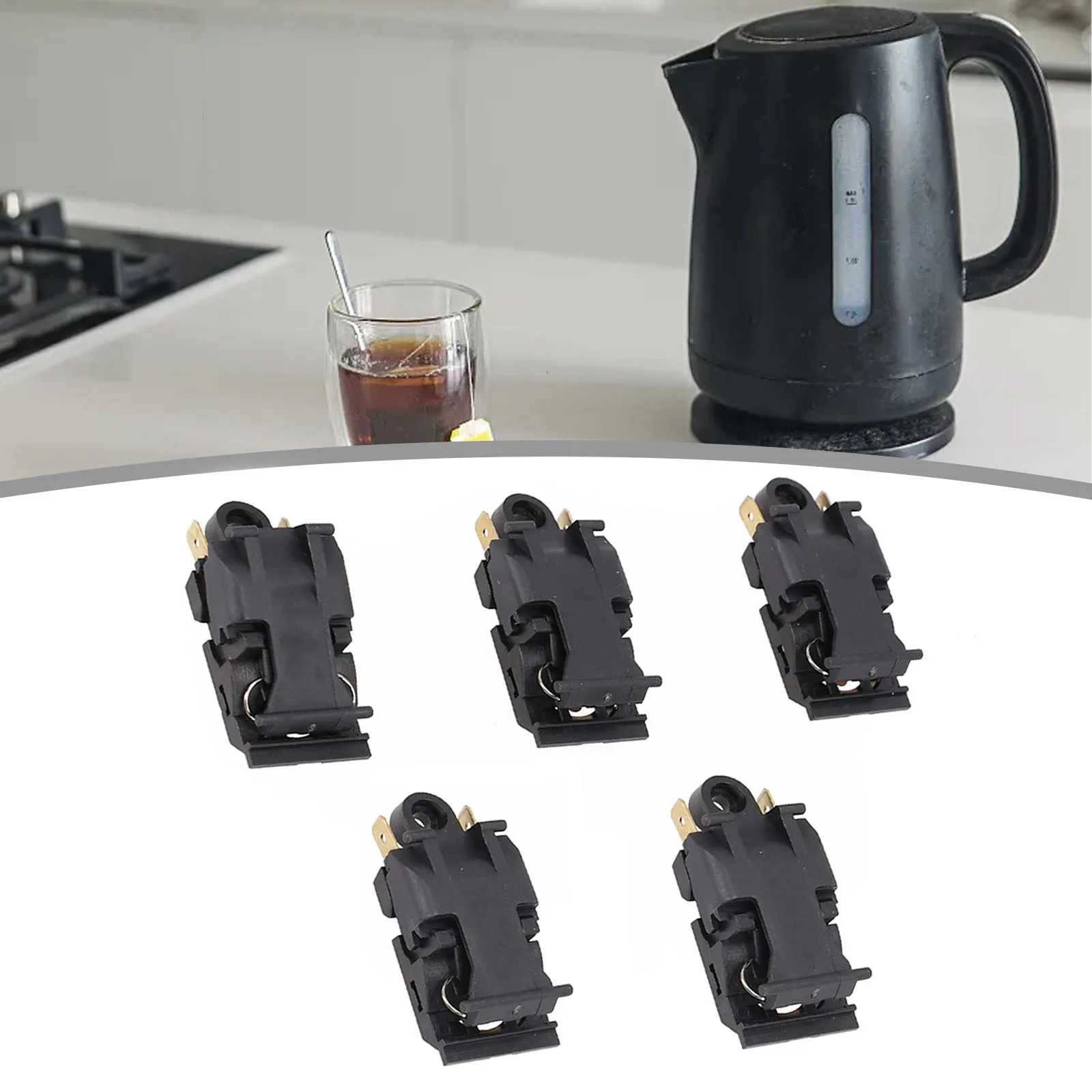 Optimize Electric Kettle Performance Reliable Thermostat Switch Easy Replacement Pack of 5 for Continuous Use
Optimize Electric Kettle Performance Reliable Thermostat Switch Easy Replacement Pack of 5 for Continuous Use