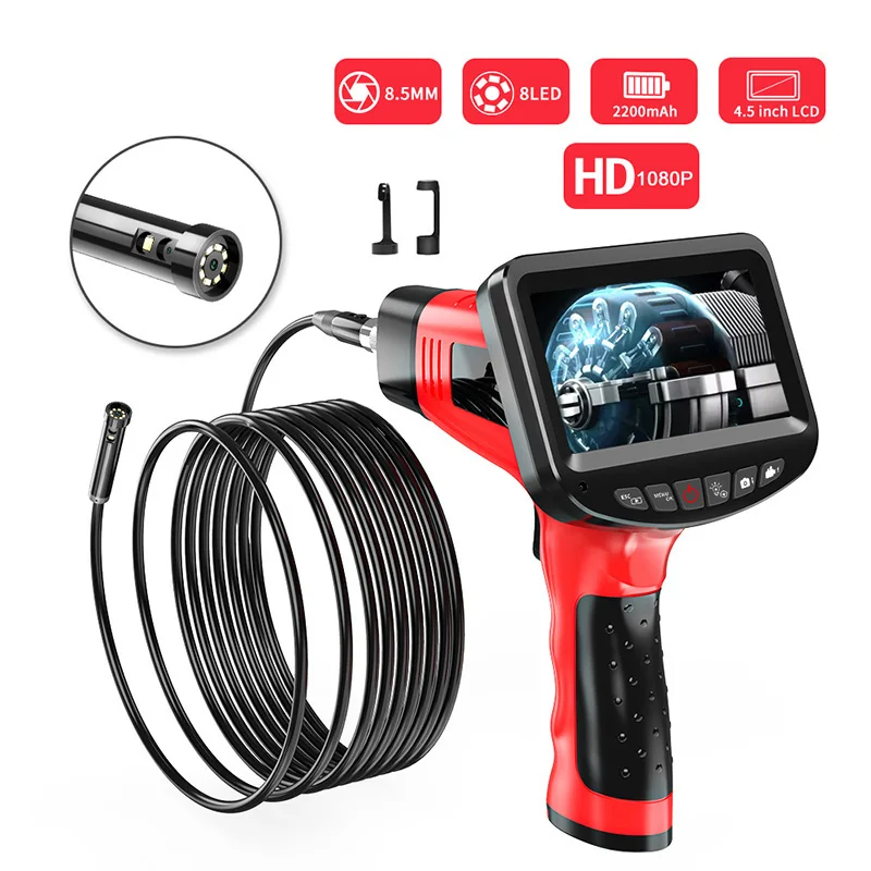 

Handheld Endoscope 1080P 3.9mm 4.3 inch Industrial Inspection Camera with 6 LED IP67 Waterproof Borescope