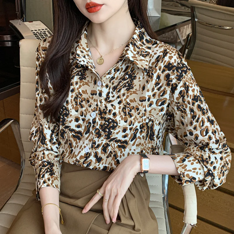 Office Shirts for Women 2023 Trendy Long Sleeve Casual Work Blouses Wear Leopard Print Fall Shirt Streetwear Camisas E Blusas
Office Shirts for Women 2023 Trendy Long Sleeve Casual Work Blouses Wear Leopard Print Fall Shirt Streetwear Camisas E Blusas