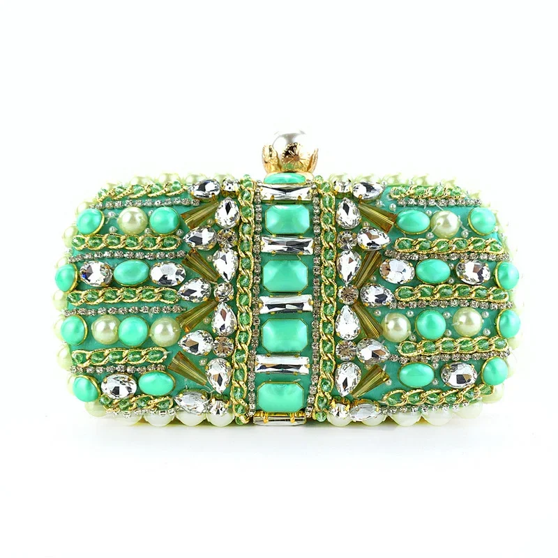 Pearl Bead Rust Bag Turquoise Rhinestone Evening Clutch 2023 New Wedding Party Luxury Crystal Bag Womens Purses and Handbags
Pearl Bead Rust Bag Turquoise Rhinestone Evening Clutch 2023 New Wedding Party Luxury Crystal Bag Womens Purses and Handbags