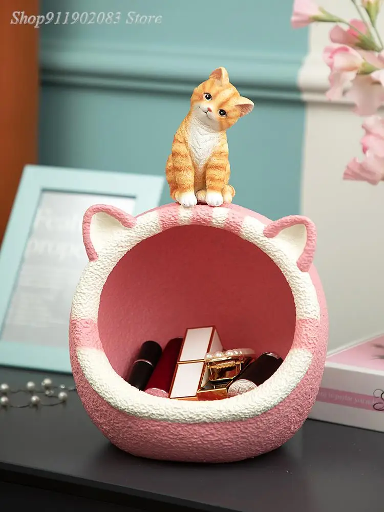 Key Storage Ornament Cartoon Cat Desktop Organizer Fruit Dish Hanging Storage Tray Desktop Handicraft Ornaments Home Decore
Key Storage Ornament Cartoon Cat Desktop Organizer Fruit Dish Hanging Storage Tray Desktop Handicraft Ornaments Home Decore