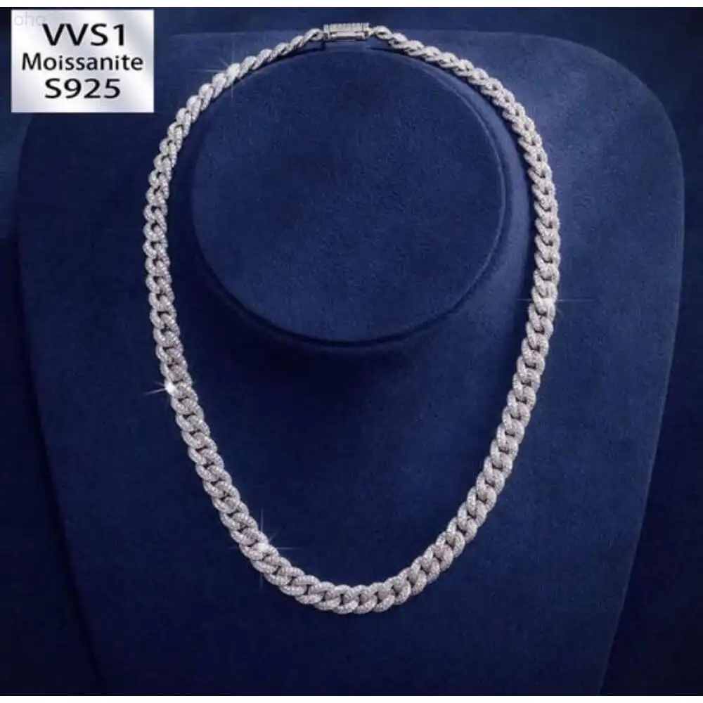 Oem Custom Hip Hop Necklace Iced Out 925 Silver Moissanite Cuban Chain Bracelet 10k 18k 24k Gold Plated Chain for Men Jewelry
Oem Custom Hip Hop Necklace Iced Out 925 Silver Moissanite Cuban Chain Bracelet 10k 18k 24k Gold Plated Chain for Men Jewelry